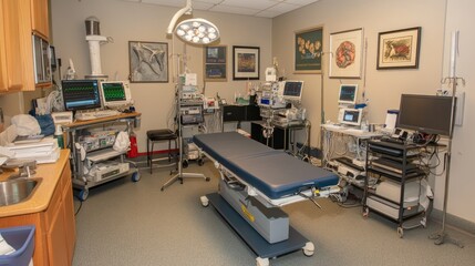 Modern Surgical Room with Medical Equipment