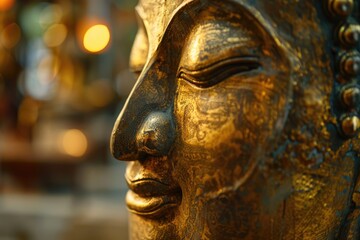 Obraz premium Buddha statue Buddha statue Buddha statues Face of gold buddha Thailand Asia buddha