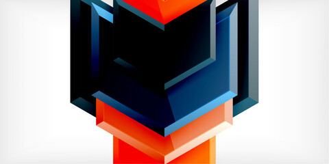 Technology dynamic arrow geometric background. Vector Illustration For Wallpaper, Banner, Background, Card, Book Illustration, landing page