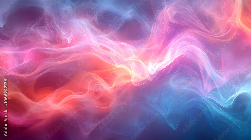 Canvas Prints colorful swirling abstract background with smooth gradients and light effects, perfect for creative 