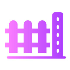 Fototapeta premium fence Gradient icon