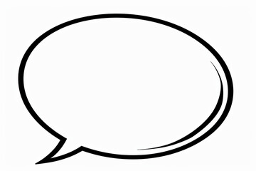 Traditional Comic Speech Bubble with Subtle Stretch