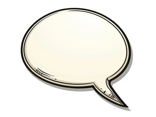 Bold Oval Speech Bubble with Thick Black Border