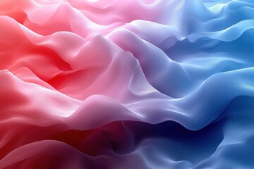 Obraz premium Abstract Gradient Wave Pattern with Red, White, and Blue Hues