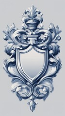 Ornate Shield: Classic Coat of Arms Design