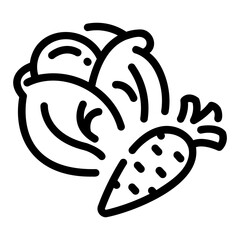 vegetables Line Icon