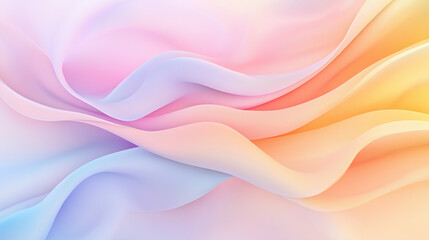 Obraz premium Serene Abstract Pastel Background with Flowing Lines, Gentle Curves, Subtle Textures, and Smooth Gradients for Relaxing Designs
