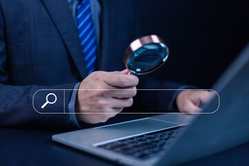 The concept of information search and social communication, searching and chatting online, Internet and communication technology