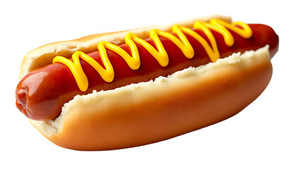 a hot dog with mustard and ketchup