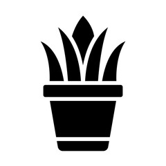 Flower Pot solid icon