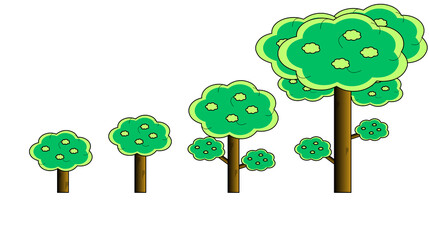 Tree Made from Various Shapes