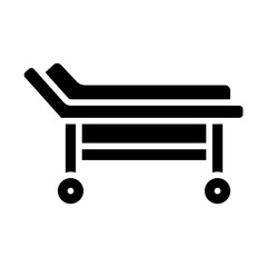 Hospital Stretcher solid icon