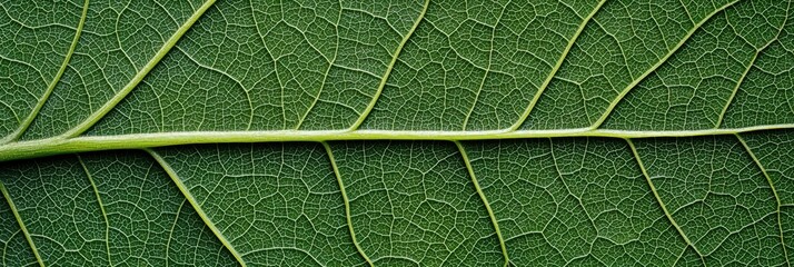 Obraz premium Green Leaf Veins Texture.