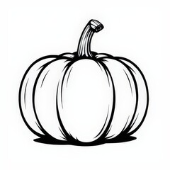 A collection of black and white pumpkins clipart, designed for creative fall-themed DIY projects and digital art