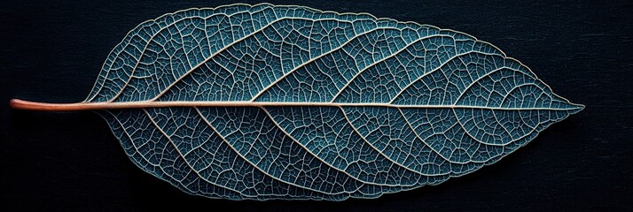 Obraz premium Closeup of a Leaf's Veins.