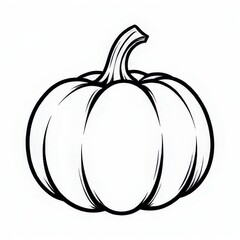 Detailed fall pumpkin clipart black and white, designed to bring the spirit of the harvest season into creative projects
