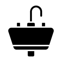 Fototapeta premium Sink Solid Icon