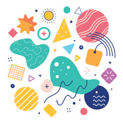 creative abstract style art background for children