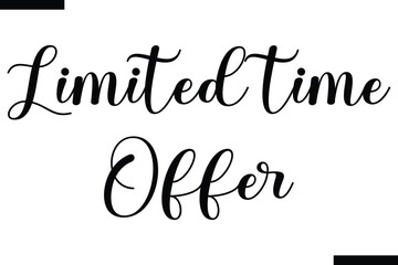  Limited time offer Stylish Typography Text On White Background