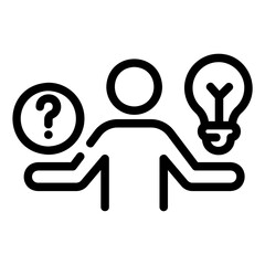 problem solving Line Icon