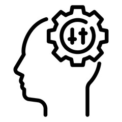 self control Line Icon