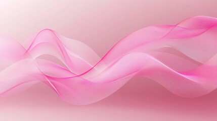 84.A minimalist horizontal pink background with delicate, overlapping lines flowing smoothly from one side to the other. The lines are semi-transparent, allowing different shades of pink to subtly