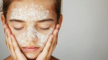 Fototapeta premium Child with irritated skin from allergen exposure, highlighting acute health risks