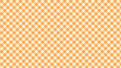 gingham checkered orange plaid square background grid seamless pattern