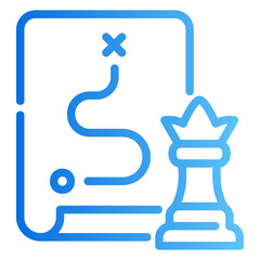 tactical plan Gradient icon