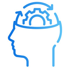 brainstorm process Gradient icon