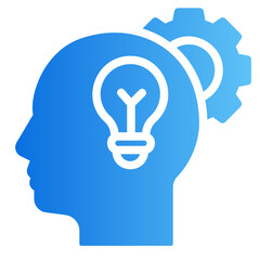 critical thinking Gradient icon