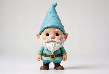 Minimalist chibi gnome tinkerer character design.