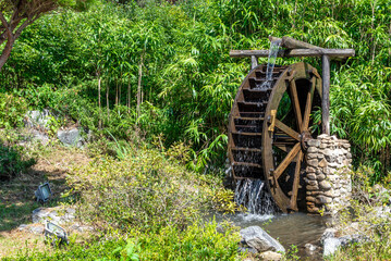 물레방아, 내포보부상촌에 위치-Watermill, located at Naepo Bobusang Village in Yesan, Chungcheongnam-do, South Korea