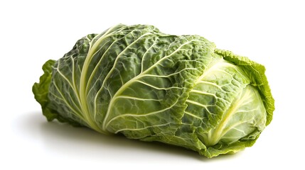 Fototapeta premium Cabbage on a white background is a perfect abstraction