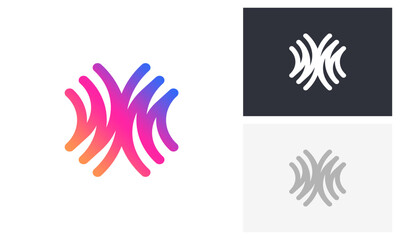 Obraz premium Sound wave logo design