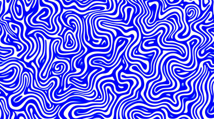 This seamless pattern showcases wavy lines in gradient shades of blue, forming an abstract background that is both tranquil
