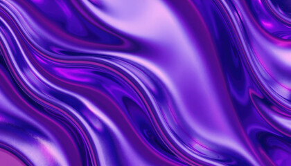 Fototapeta premium Vibrant purple texture with smooth, flowing waves creating dynamic visual effect. This abstract design evokes sense of fluidity and elegance, perfect for various creative projects