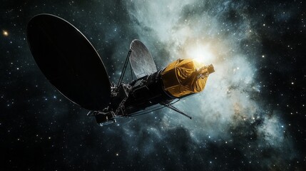 Naklejka premium space probe with space for text