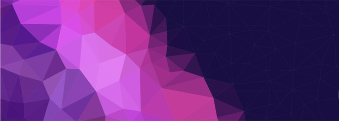 Obraz premium Abstract purple and pink geometric background.