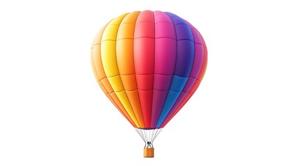 Fototapeta premium hot air balloon isolated on white background