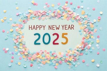 Poster Design Happy New Year 2025