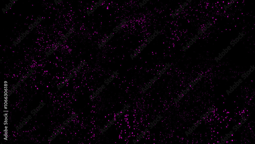 Poster abstract motion graphics background. purple christmas abstract particles dot sparkles. abstract floa
