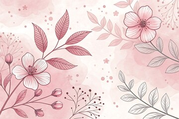 Abstract Floral Gradient Background Collection