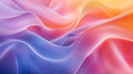 Fototapeta premium Abstract Wavy Gradient Fabric with Delicate Texture