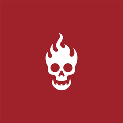 Fire skull logo