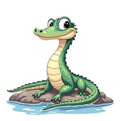 Fototapeta premium This cheerful creature embodies joy and the spirit of playfulness in nature, digital illustration of character design concept.
