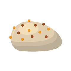 Sweet and Yummy Dessert Chocolate. Chocolate Day Celebration. Cartoon Vector Illustration.