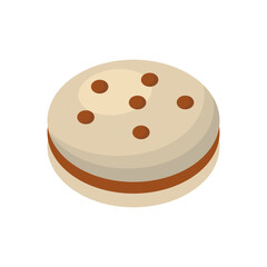 Sweet and Yummy Dessert Chocolate. Chocolate Day Celebration. Cartoon Vector Illustration.