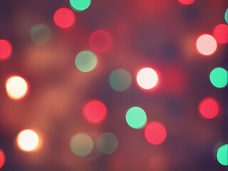 Fototapeta premium Blurry Christmas theme background with Bokeh lights