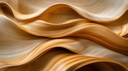 Obraz premium Abstract Wood Grain Pattern with Curved Lines and Ridges